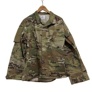 US Military Combat Uniform Jacket Insect Shield Repellent MultiCam Medium Reg